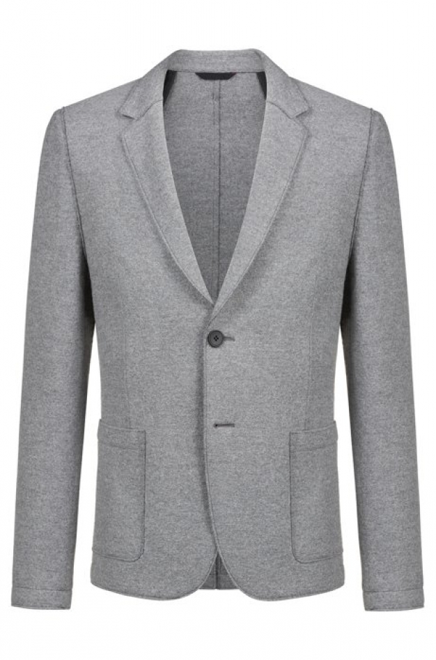 Blazer met onafgewerkte randen